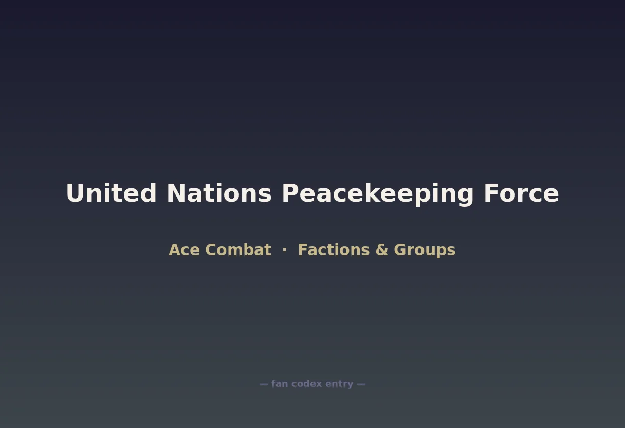 United Nations Peacekeeping Force