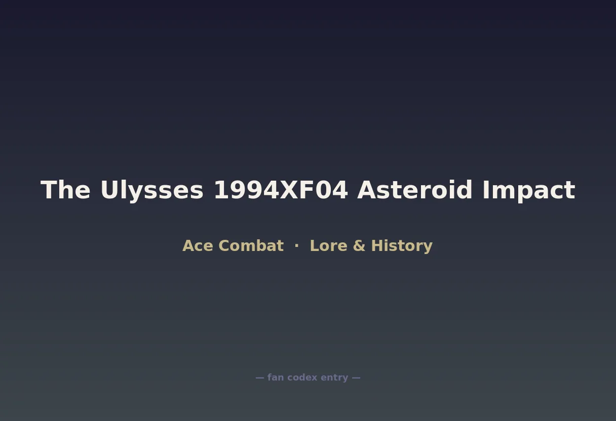 The Ulysses 1994XF04 Asteroid Impact