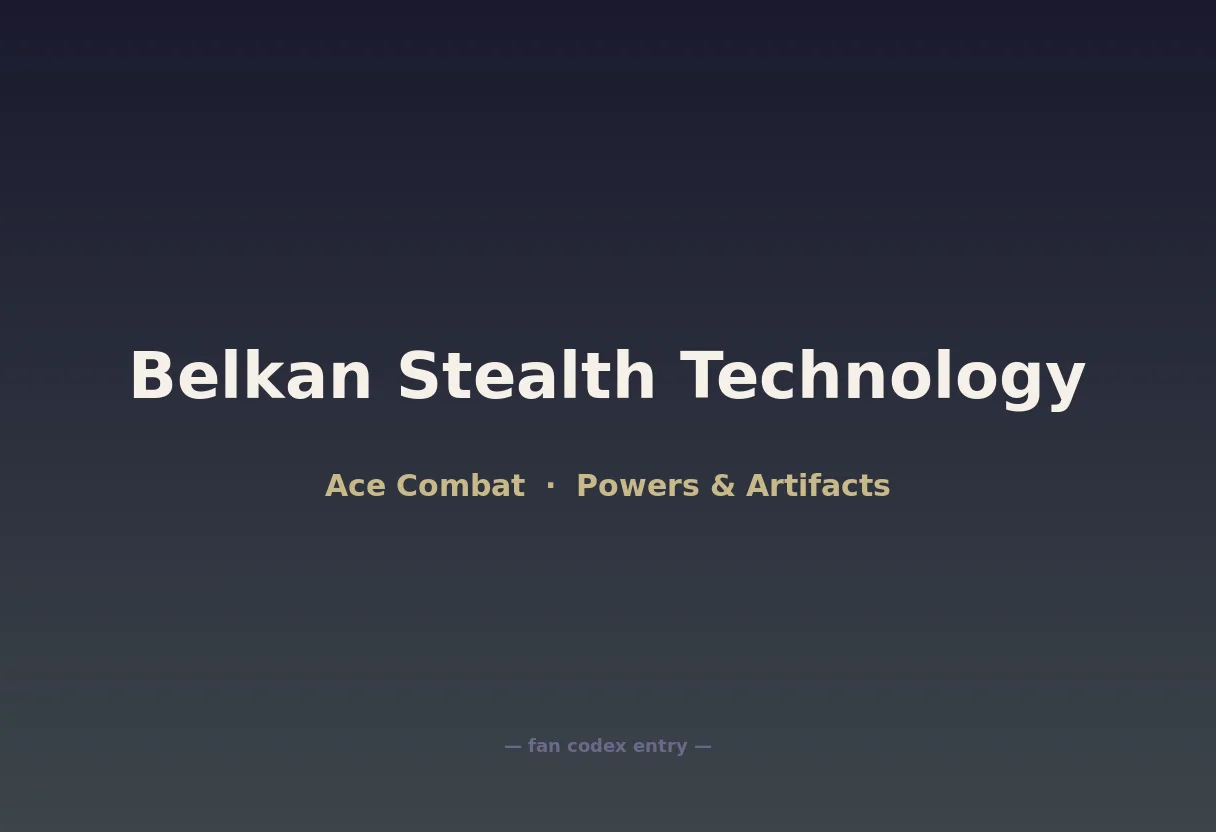 Belkan Stealth Technology