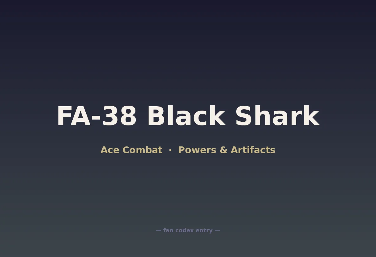 FA-38 Black Shark