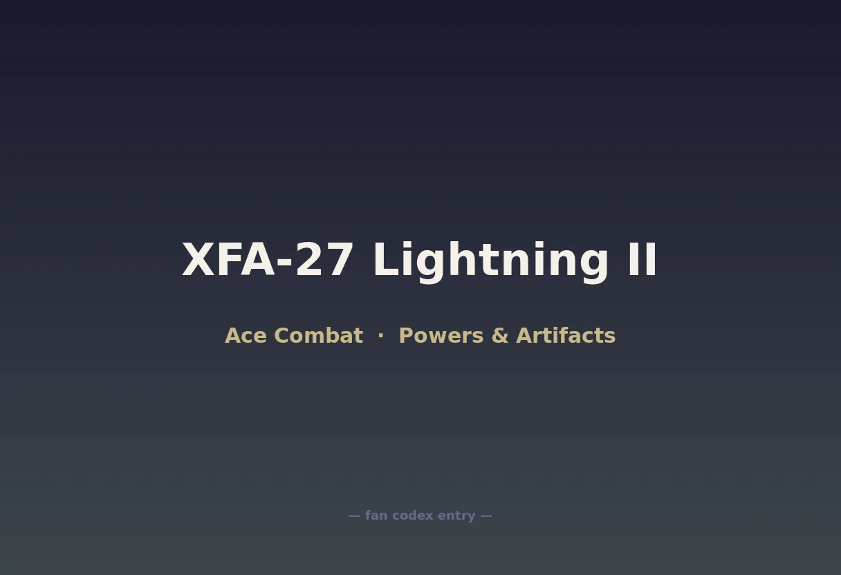 XFA-27 Lightning II