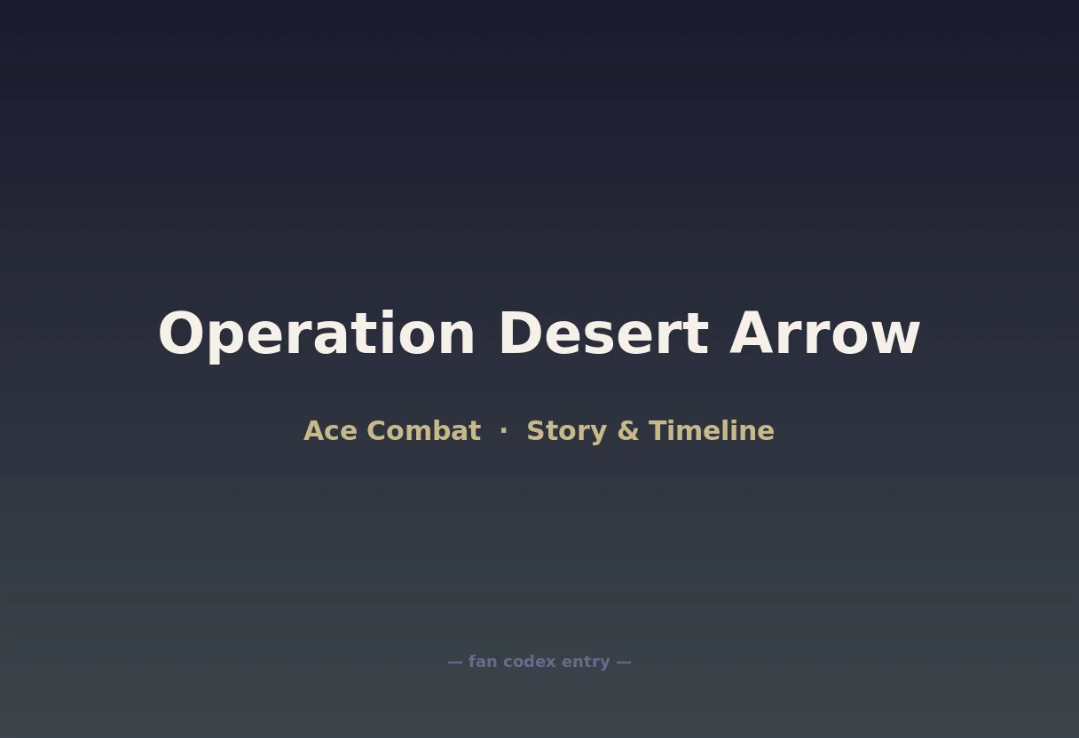 Operation Desert Arrow