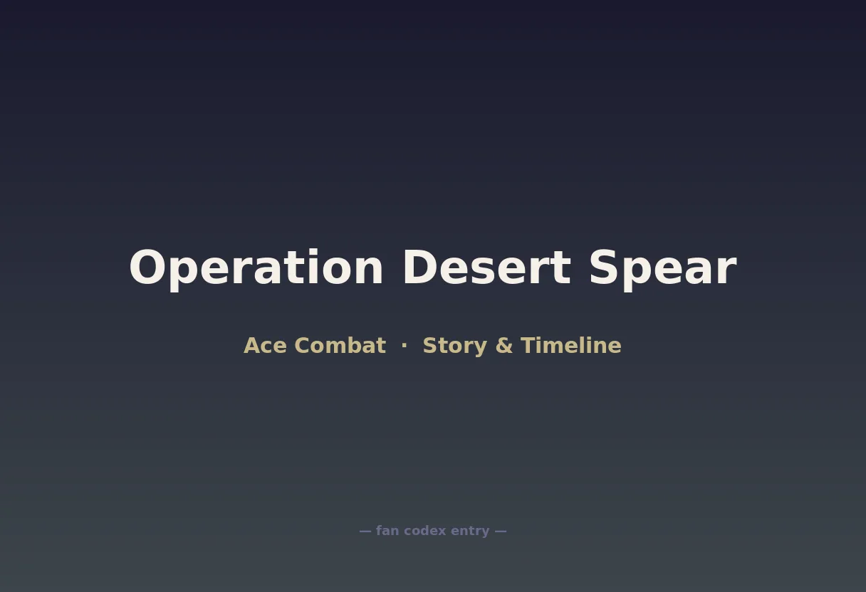 Operation Desert Spear