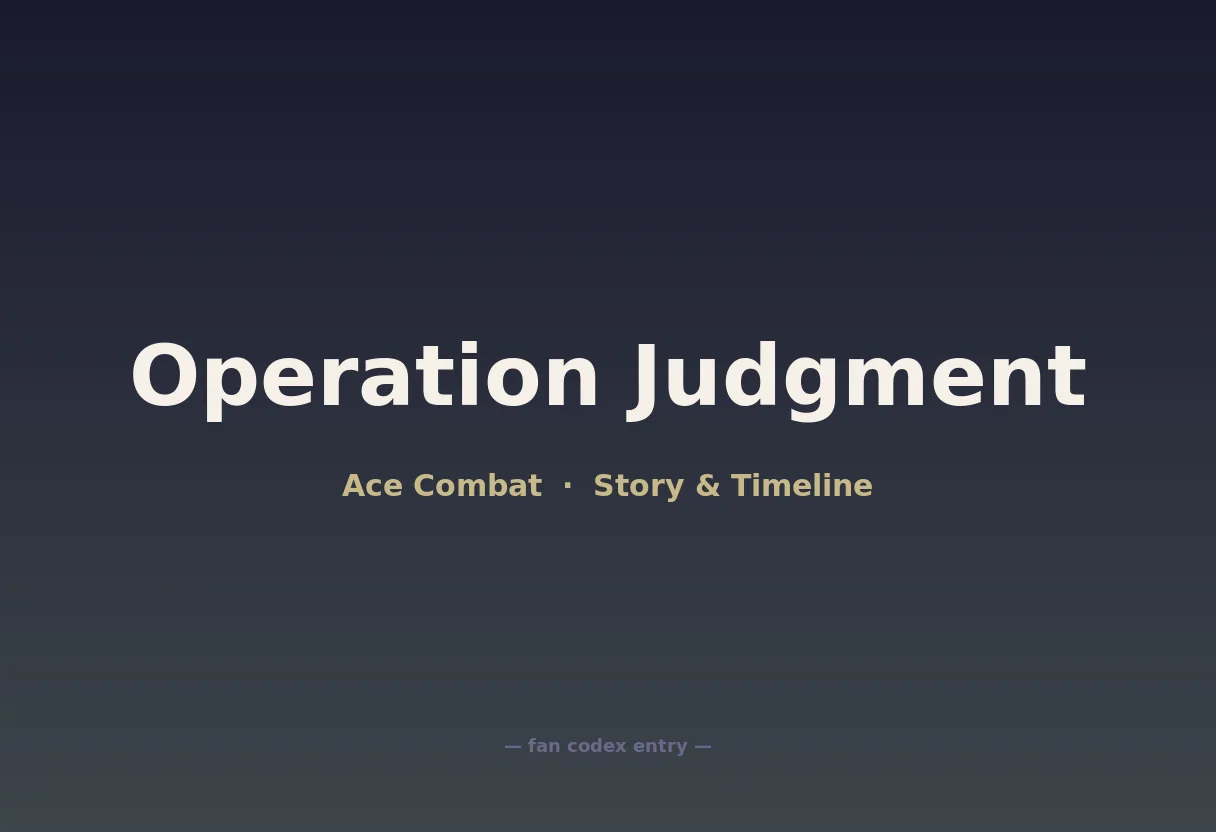 Operation Judgment